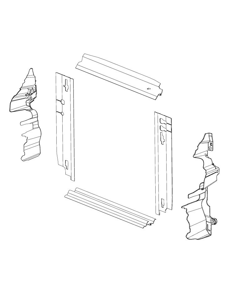 Radiator Seals, Shields, and Baffles. Diagram