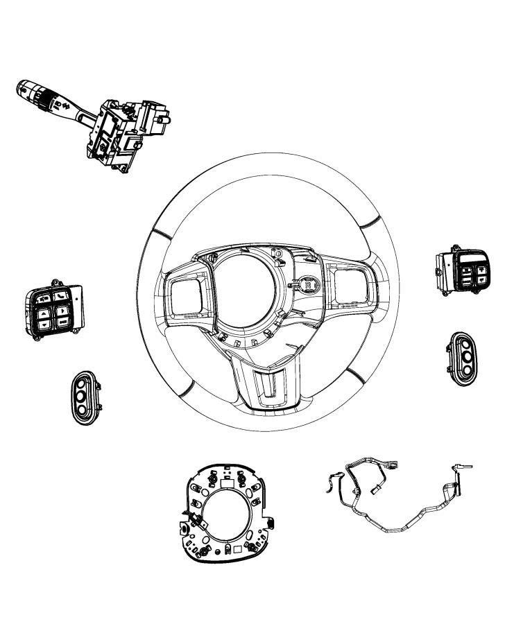 Diagram Switches, Steering Column and Wheel. for your Dodge