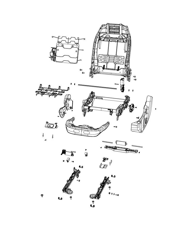 Adjusters, Recliners and Shields - Driver Seat - Power. Diagram