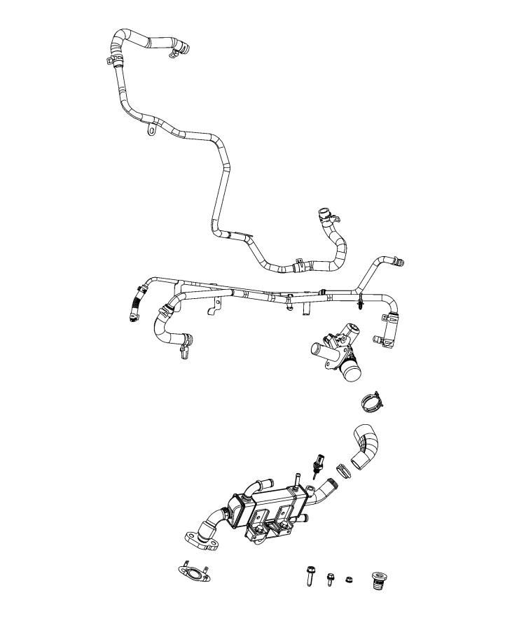 Diagram EGR Cooling System. for your 2002 Chrysler Voyager   