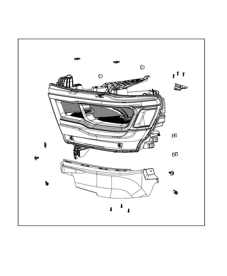 Diagram Parts, Headlamp Service. for your Chrysler 300  M