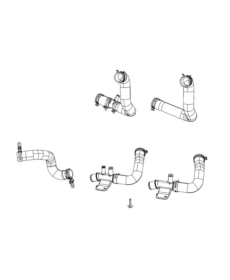 Diagram Radiator Hoses And Related Parts. for your 2003 Chrysler 300  M 