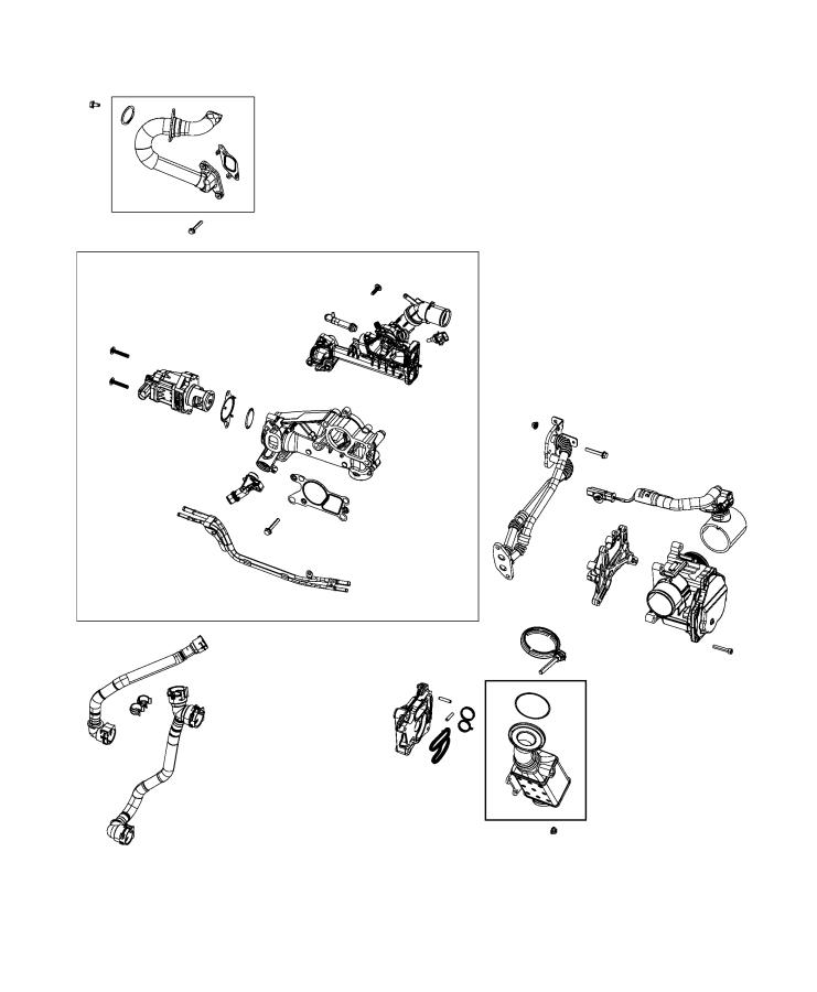 Diagram EGR Valve 2.2 Diesel [2.2L I4 Turbo Diesel Engine w/ ESS]. for your 2023 Jeep Renegade   