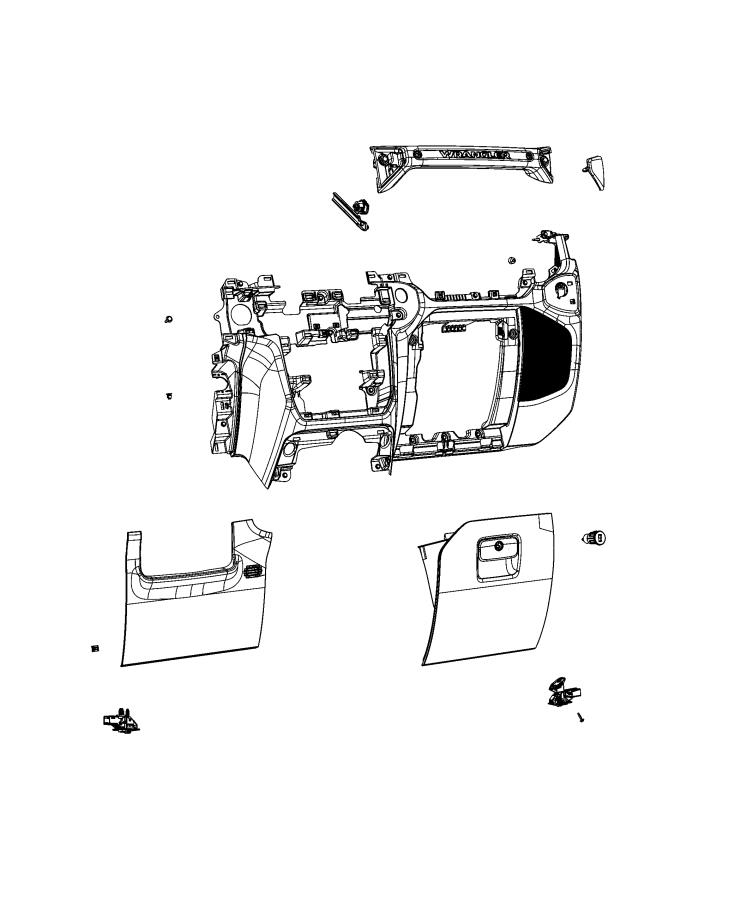 Diagram Instrument Panel, Lower. for your 2015 Jeep Wrangler   