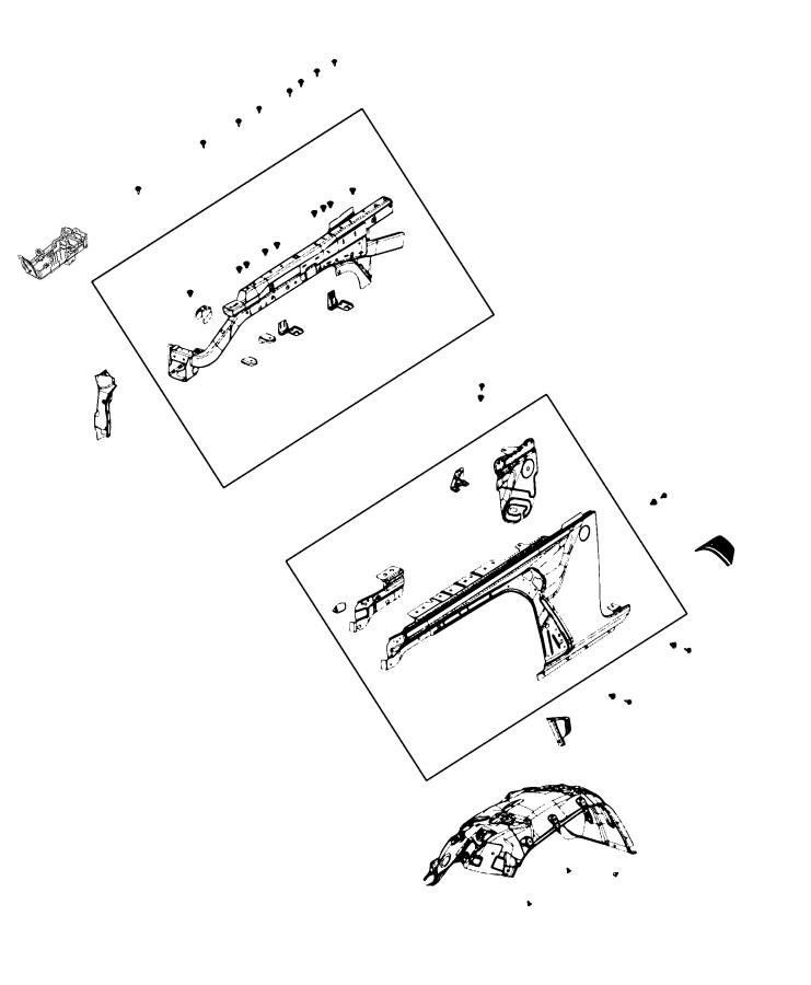 Diagram Front Fender. for your 2021 Jeep Wrangler   