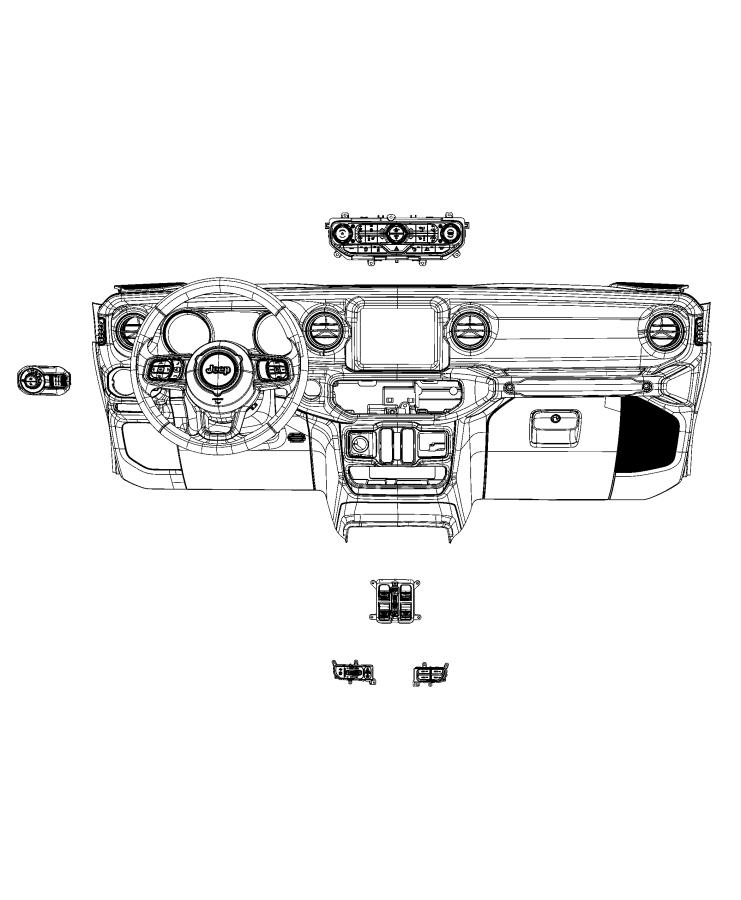 Switches, Instrument Panel. Diagram