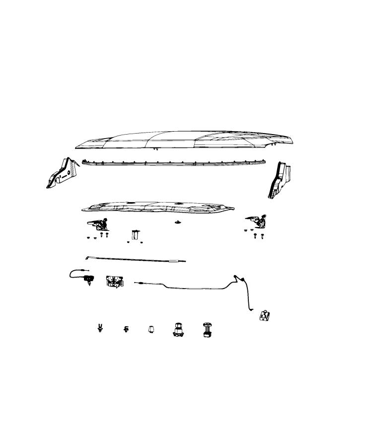 Hood and Related Parts. Diagram