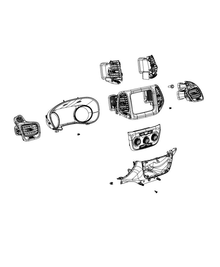 Diagram Instrument Panel - Trim. for your Chrysler 300  M