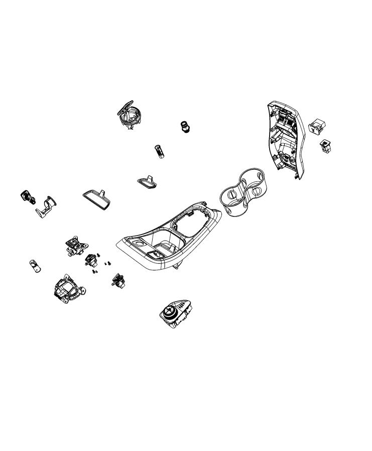 Diagram Floor Console, Front. for your Dodge Avenger  