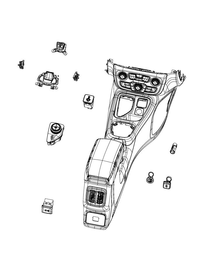 Diagram Switches, Console. for your Dodge Avenger  