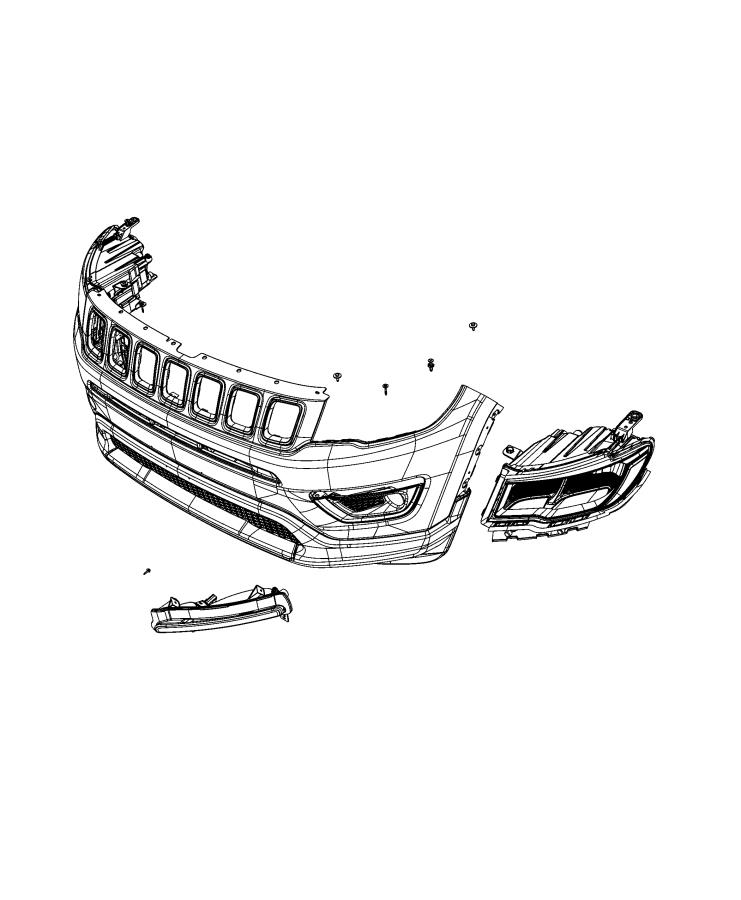 Diagram Lamps, Front. for your 2000 Chrysler 300  M 