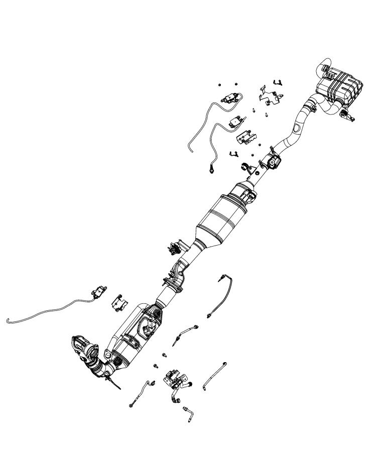 Diagram Sensors, Exhaust Temperature, Nitrous Oxide and DPS. for your 2014 Ram 4500   