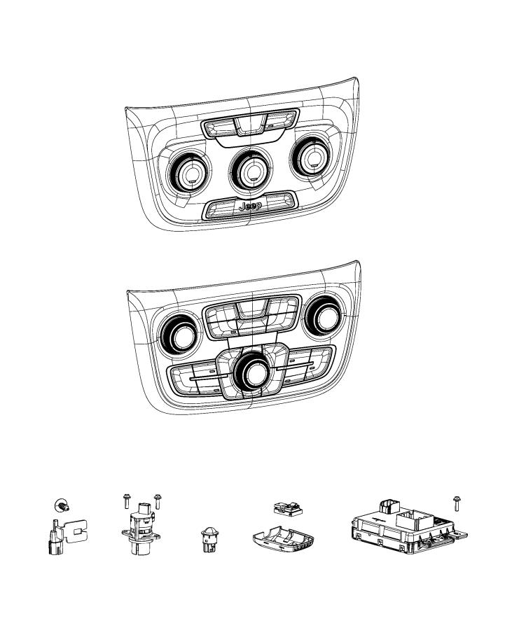 Diagram A/C and Heater Controls. for your Jeep