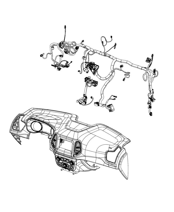 Diagram WIRING, INSTRUMENT PANEL. for your 2017 Ram 5500   