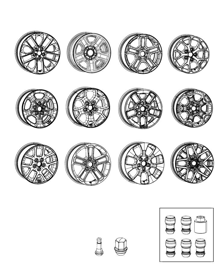 Wheels and Hardware. Diagram