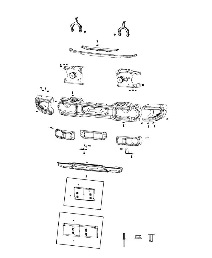 Diagram Bumper, Front. for your Chrysler 300  M