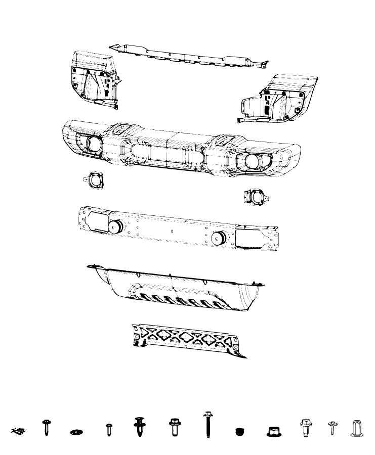 Diagram Bumper, Front. for your Chrysler 300  M