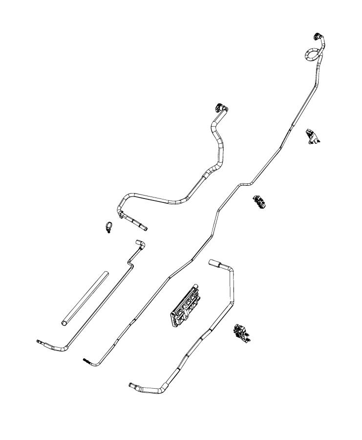 Diagram Fuel Lines/Tubes, Rear. for your 2005 Ram 2500   