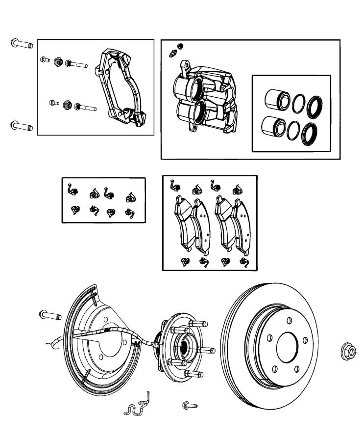 Diagram Brakes, Front. for your 2004 Chrysler 300  M 