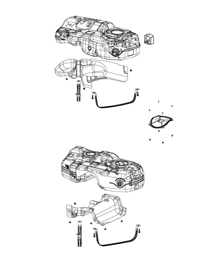 Fuel Tank and Related Parts. Diagram