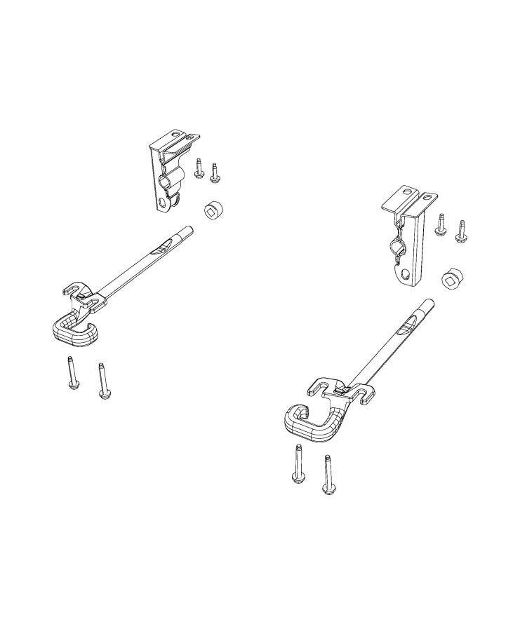 Tow Hooks, Front. Diagram