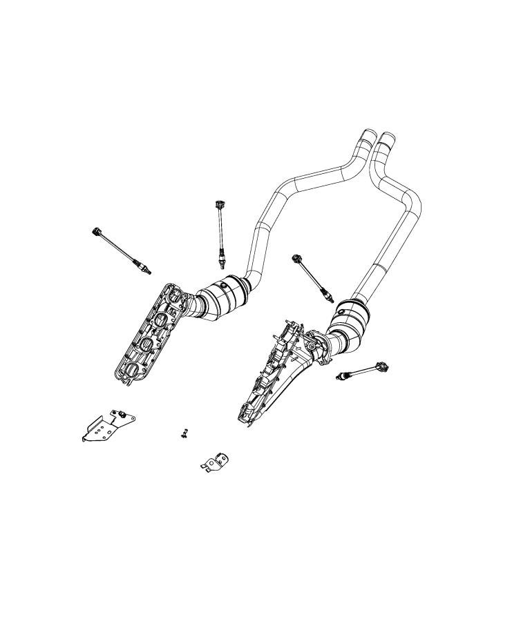 Diagram Sensors, Oxygen. for your 2002 Chrysler 300  M 