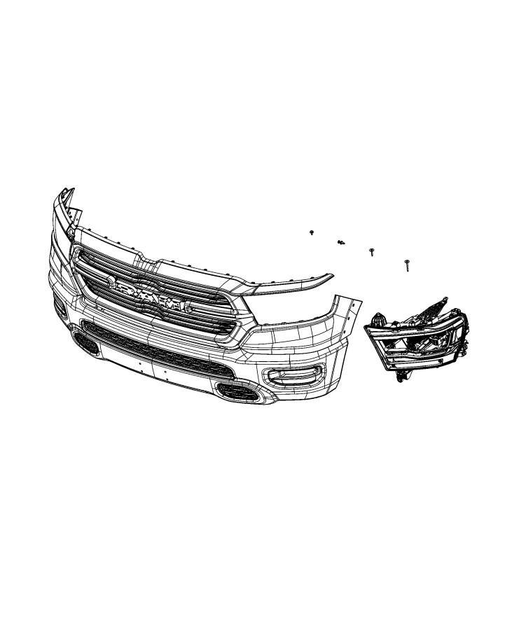 Diagram Lamps, Front. for your 1999 Chrysler 300  M 