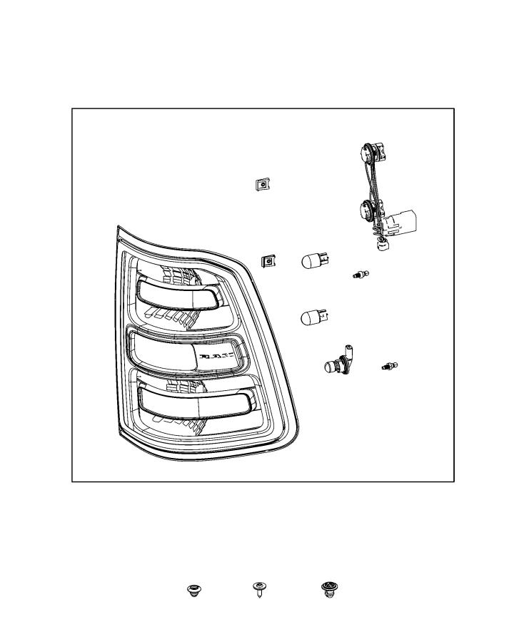 Diagram Parts, Tail Lamps Service. for your Ram 1500  