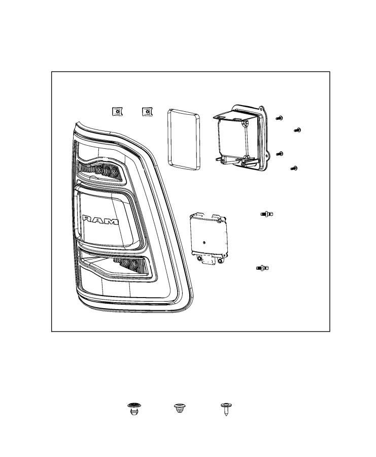 Diagram Parts, Tail Lamps Service. for your Ram 1500  