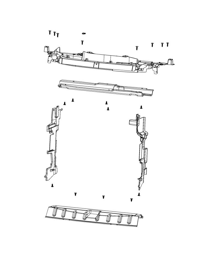 Radiator Seals, Shields, and Baffles. Diagram