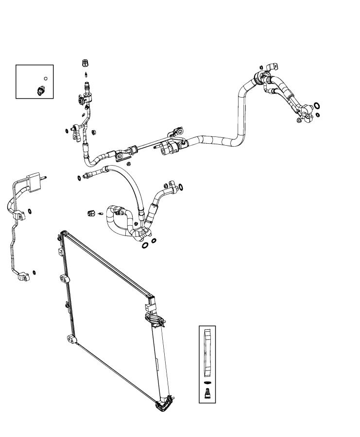 Diagram A/C Plumbing. for your 2011 Jeep Wrangler   