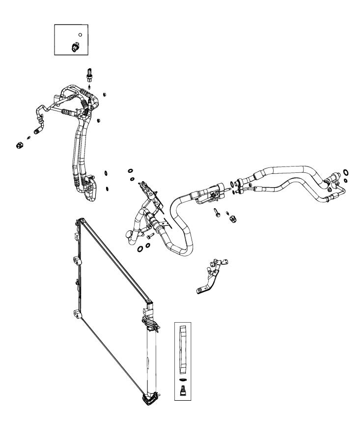 Jeep Cherokee Line. Used for: a/c suction and liquid - 68288396AA