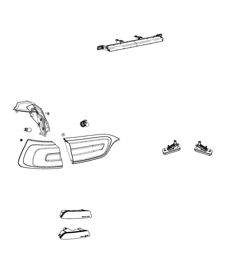 Diagram Lamps, Rear. for your 1999 Chrysler 300  M 