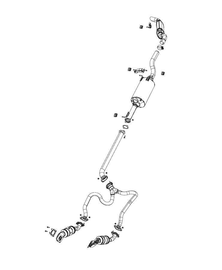 Diagram Exhaust System. for your Chrysler 300  M