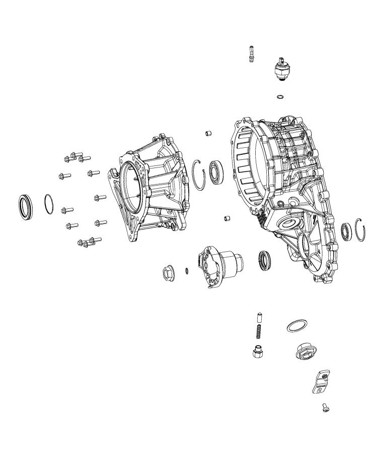 Jeep Gladiator Extension. Transfer case - 68384503AA | Chrysler Jeep ...