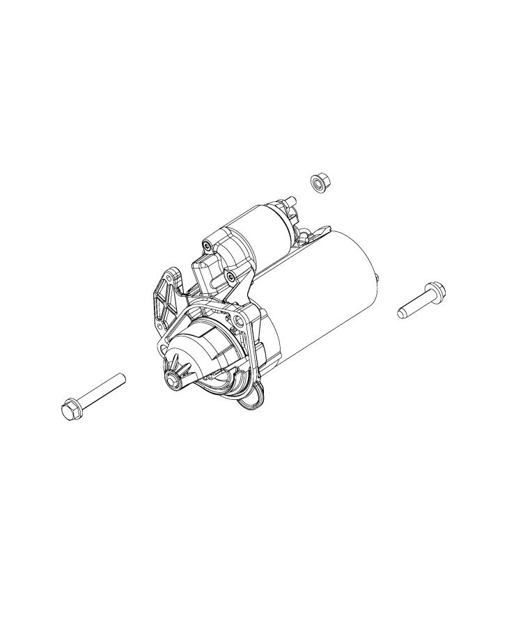 Diagram Starter and Related Parts. for your 2023 Jeep Wagoneer L   