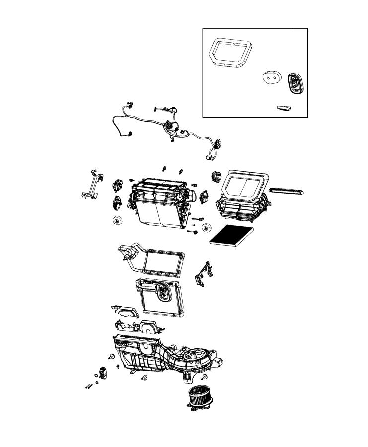 Diagram A/C and Heater Unit. for your Jeep Gladiator  