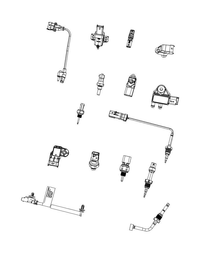 Diagram Sensors, engine. for your 2001 Chrysler 300  M 