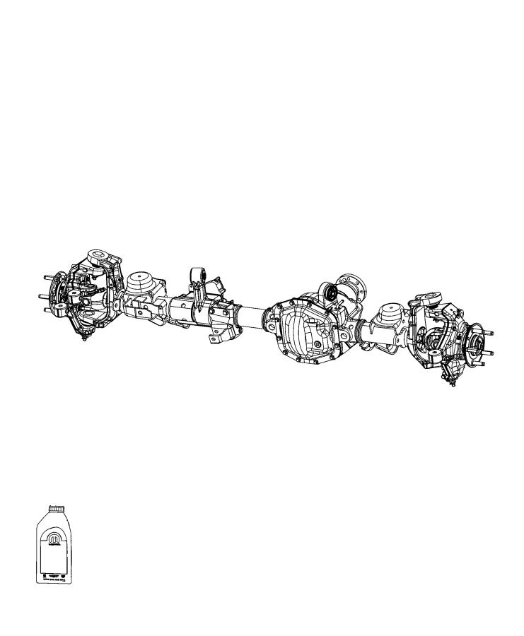 Diagram Axle Assembly, Front. for your 2017 Jeep Grand Cherokee   