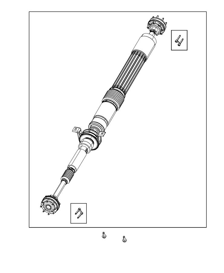 Jeep Gladiator Shaft. Drive. Rear 2-piece. Chassis - 68330599ab 