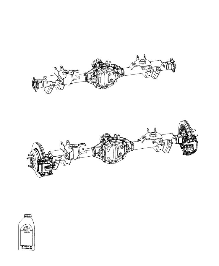 Diagram Axle Assembly, Rear. for your 1997 Dodge Dakota   