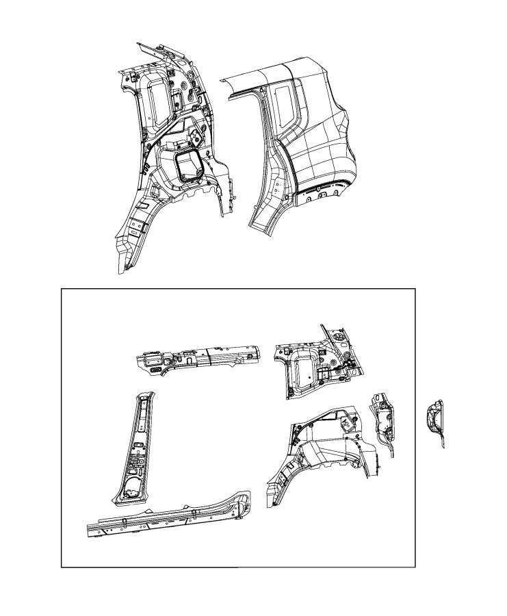 Rear Quarter Panel. Diagram