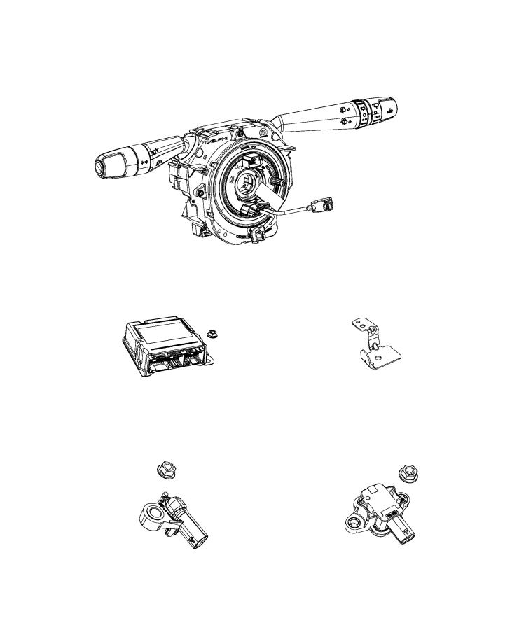 Diagram Air Bag Modules, Impact Sensors and Clock Spring. for your Chrysler 300  M