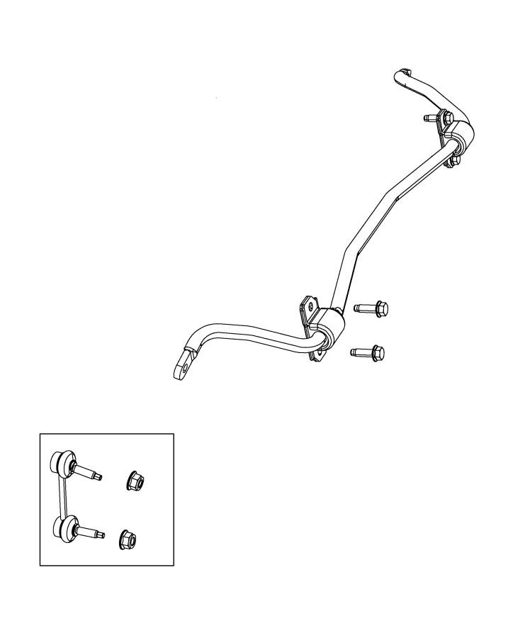 Diagram Stabilizer Bar, Rear. for your Dodge Durango  