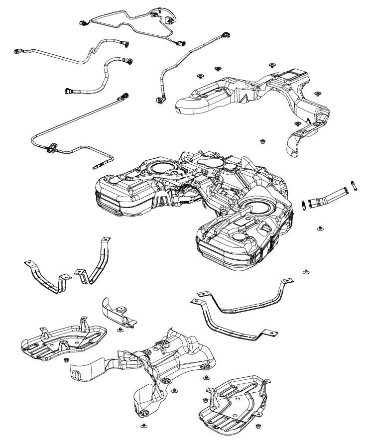 Diagram Fuel Tank and Related Parts. for your 2021 Dodge Challenger   