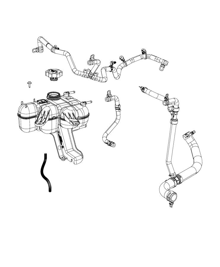 Coolant Recovery Bottle. Diagram