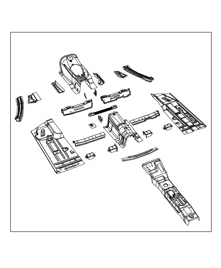 Diagram Front Floor Pan. for your Chrysler 300  M