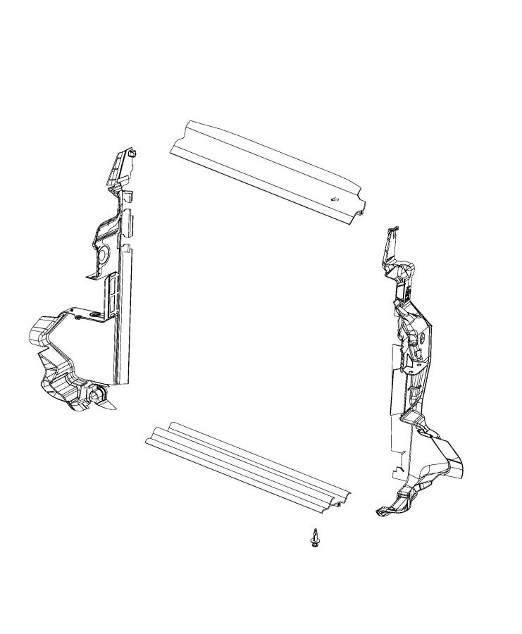 Diagram Radiator Seals, Shields, and Baffles. for your Chrysler