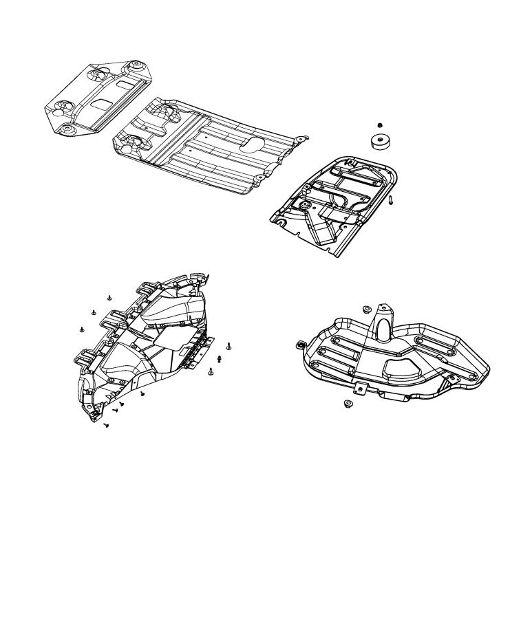 Diagram Skid Plates. for your 2004 Chrysler 300  M 