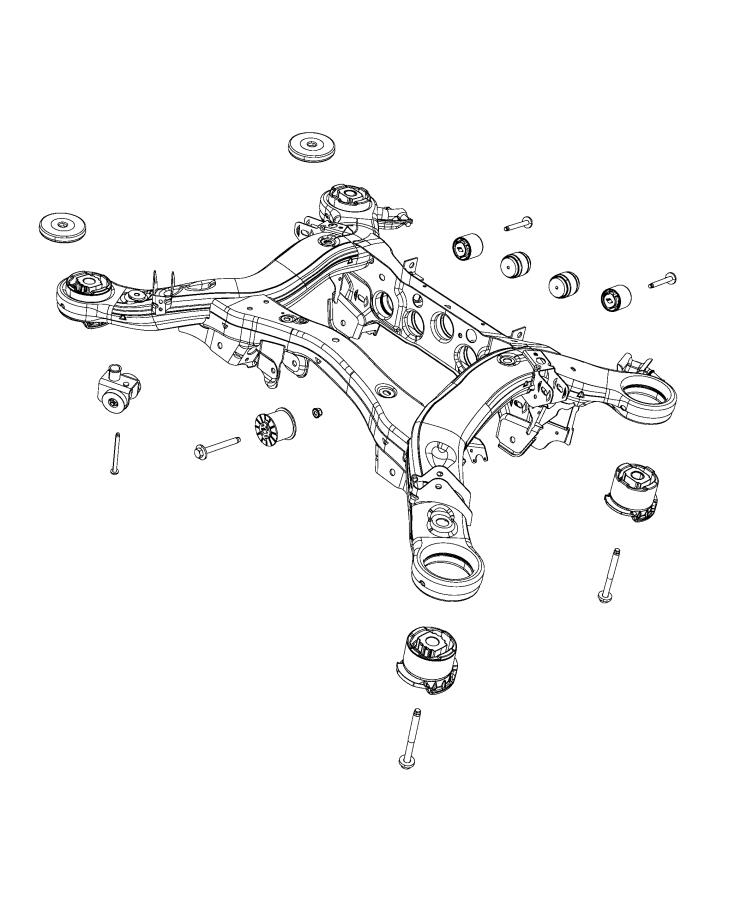 Diagram Crossmember, Rear. for your Dodge